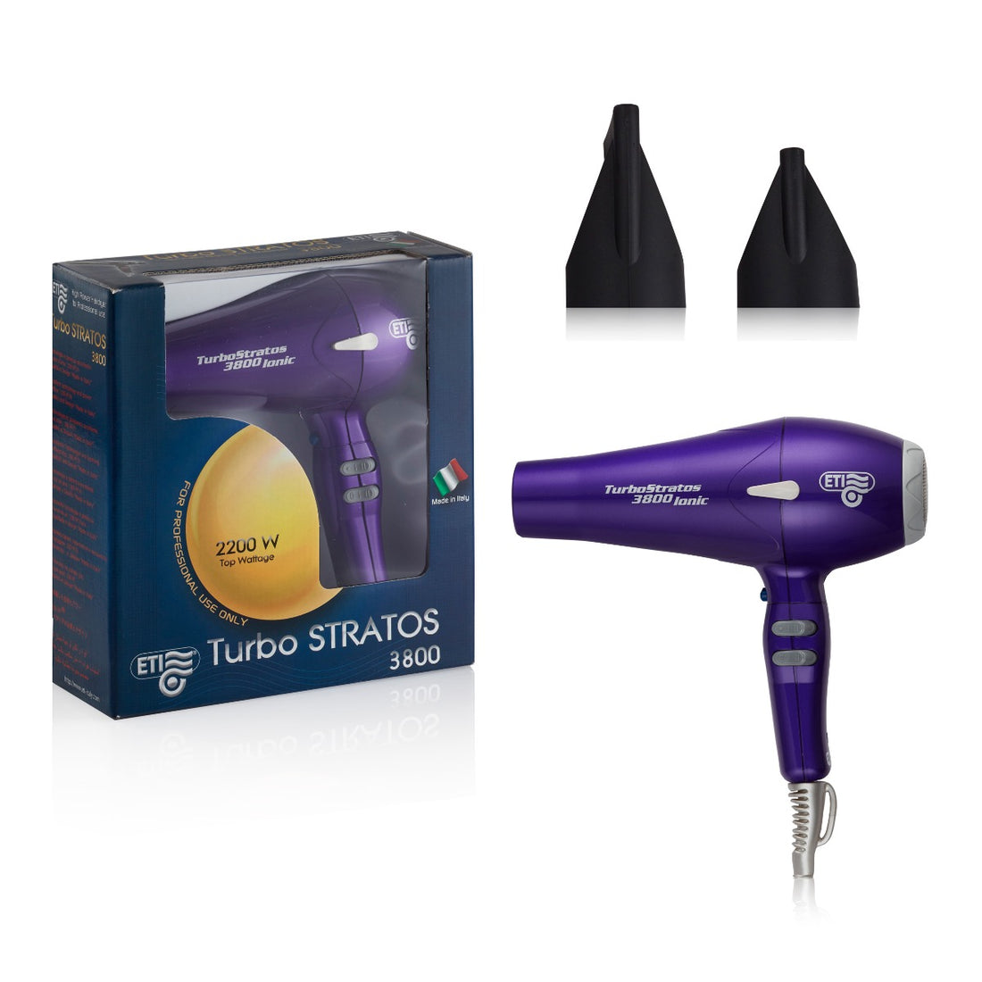 ETI Turbo Stratus 3800 Ionic Hairdryer Purple