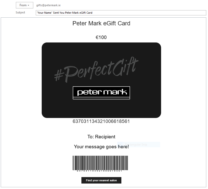 eGift Card - Peter Mark